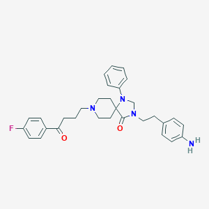 molecular formula C31H35FN4O2 B022942 3-[2-(4-Aminophenyl)ethyl]-8-[4-(4-fluorophenyl)-4-oxobutyl]-1-phenyl-1,3,8-triazaspiro[4.5]decan-4-one CAS No. 93801-18-4