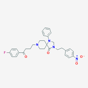 molecular formula C31H33FN4O4 B022943 N-(p-Nitrophenethyl)spiperone CAS No. 136247-18-2