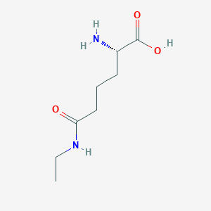 molecular formula C8H16N2O3 B022953 (2S)-2-amino-6-(ethylamino)-6-oxohexanoic acid CAS No. 108589-72-6