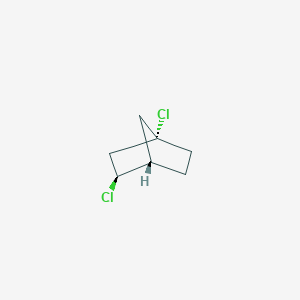molecular formula C7H10Cl2 B022966 Bicyclo[2.2.1]heptane, 1,3-dichloro-, exo-(9CI) CAS No. 19916-67-7