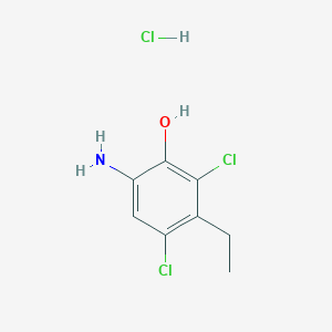 molecular formula C8H10Cl3NO B022967 6-氨基-2,4-二氯-3-乙基苯酚盐酸盐 CAS No. 101819-99-2