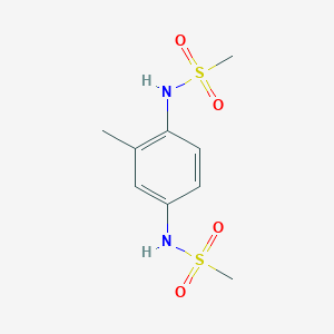 molecular formula C9H14N2O4S2 B229703 N-{2-methyl-4-[(methylsulfonyl)amino]phenyl}methanesulfonamide 