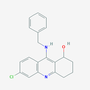 molecular formula C20H19ClN2O B022976 1-Acridinol, 1,2,3,4-tetrahydro-6-chloro-9-((phenylmethyl)amino)- CAS No. 104628-21-9