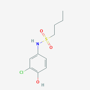 molecular formula C10H14ClNO3S B229762 N-(3-chloro-4-hydroxyphenyl)-1-butanesulfonamide 