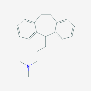 molecular formula C20H25N B022983 5H-DIBENZO(a,d)CYCLOHEPTENE-5-PROPYLAMINE, 10,11-DIHYDRO-N,N-DIMETHYL- CAS No. 19660-95-8