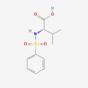 molecular formula C11H15NO4S B229854 N-(phenylsulfonyl)valine 