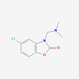 molecular formula C10H11ClN2O2 B022989 2-Benzoxazolinone, 5-chloro-3-((dimethylamino)methyl)- CAS No. 19986-35-7