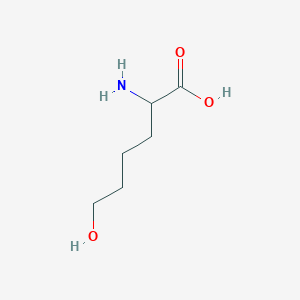 molecular formula C6H13NO3 B022990 (S)-2-Amino-6-hydroxyhexanoic acid CAS No. 6033-32-5