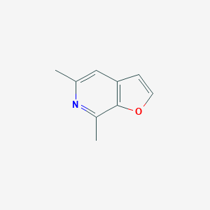 molecular formula C9H9NO B023001 5,7-Dimethylfuro[2,3-c]pyridine CAS No. 107470-41-7