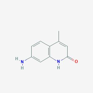 molecular formula C10H10N2O B023007 2(1H)-Quinolinone, 7-amino-4-methyl- CAS No. 19840-99-4