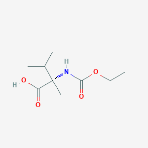 molecular formula C9H17NO4 B023010 N-Ethoxycarbonyl alpha-Methyl-L-valine CAS No. 952577-51-4