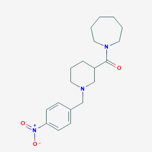molecular formula C19H27N3O3 B230146 1-{[1-(4-Nitrobenzyl)-3-piperidinyl]carbonyl}azepane 