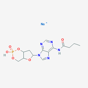 molecular formula C14H17N5NaO6P B023017 N6-Monobutyryl-2'-deoxyadenosine 3' CAS No. 108347-96-2