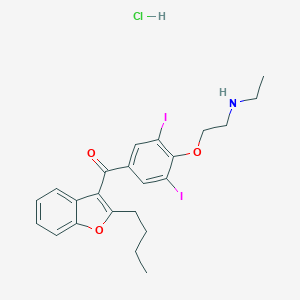 molecular formula C23H26ClI2NO3 B023018 Desethylamiodarone hydrochloride CAS No. 96027-74-6