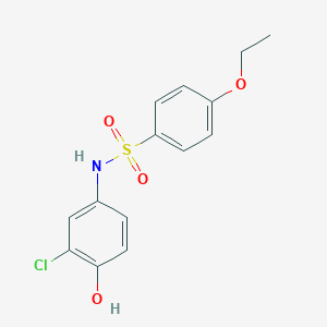molecular formula C14H14ClNO4S B230184 N-(3-chloro-4-hydroxyphenyl)-4-ethoxybenzenesulfonamide 