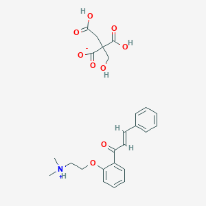 molecular formula C25H29NO9 B023020 2-(2-Dimethylaminoethoxy)chalcone citrate CAS No. 103734-52-7