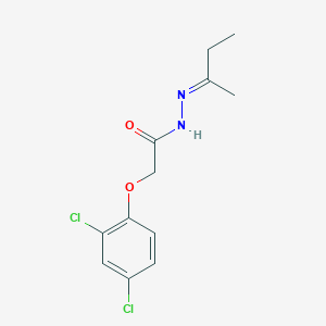 molecular formula C12H14Cl2N2O2 B230202 2-(2,4-dichlorophenoxy)-N'-(1-methylpropylidene)acetohydrazide 