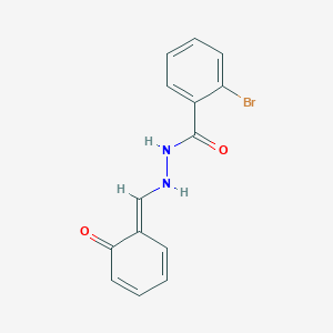 molecular formula C14H11BrN2O2 B230223 2-bromo-N'-[(E)-(6-oxocyclohexa-2,4-dien-1-ylidene)methyl]benzohydrazide 