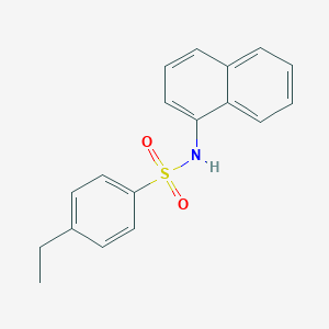 molecular formula C18H17NO2S B230249 4-ethyl-N-(1-naphthyl)benzenesulfonamide 