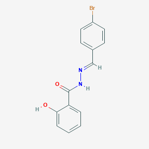 molecular formula C14H11BrN2O2 B230259 N'-(4-bromobenzylidene)-2-hydroxybenzohydrazide CAS No. 5325-70-2