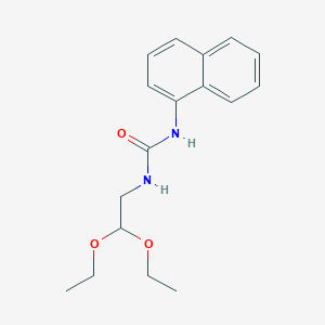 molecular formula C17H22N2O3 B023027 Urea, 1-(1-naphthyl)-3-(2,2-diethoxyethyl)- CAS No. 102613-46-7