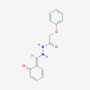 molecular formula C15H14N2O3 B230298 N'-[(E)-(6-oxocyclohexa-2,4-dien-1-ylidene)methyl]-2-phenoxyacetohydrazide 