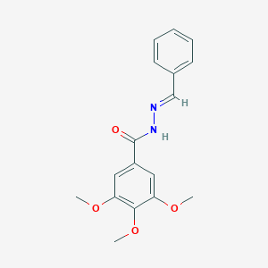 molecular formula C17H18N2O4 B230330 N'-benzylidene-3,4,5-trimethoxybenzohydrazide 