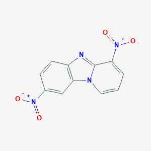 molecular formula C11H6N4O4 B230411 4,8-Dinitropyrido[1,2-a]benzimidazole 