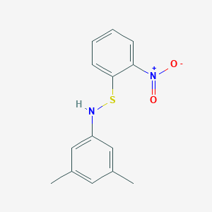 molecular formula C14H14N2O2S B230443 1,3-Dimethyl-5-{[(2-nitrophenyl)sulfanyl]amino}benzene 