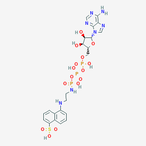 molecular formula C22H28N7O15P3S B023045 gamma-1,5-Edans-ATP CAS No. 102415-55-4