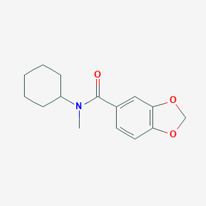 molecular formula C15H19NO3 B230549 N-cyclohexyl-N-methyl-1,3-benzodioxole-5-carboxamide 