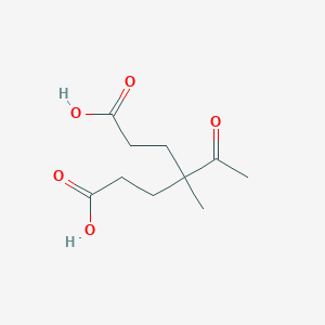 molecular formula C10H16O5 B023055 4-Acetyl-4-methylheptanedioic acid CAS No. 19830-09-2