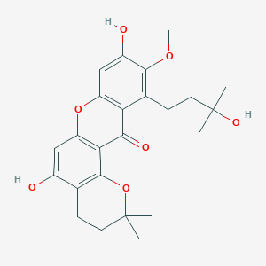 molecular formula C24H28O7 B023065 1-异芒古斯汀水合物 CAS No. 26063-95-6