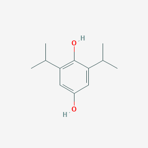 molecular formula C12H18O2 B023067 1,4-Benzenediol, 2,6-bis(1-methylethyl)- CAS No. 1988-10-9