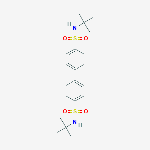 molecular formula C20H28N2O4S2 B230680 N-tert-butyl-4-[4-(tert-butylsulfamoyl)phenyl]benzenesulfonamide 