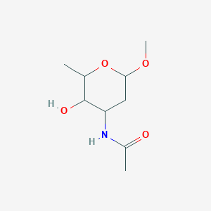 molecular formula C12H22O2 B230721 N-(3-hydroxy-6-methoxy-2-methyloxan-4-yl)acetamide CAS No. 17016-62-5