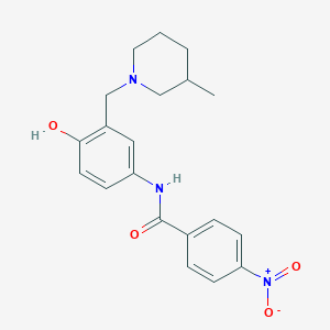 molecular formula C5H2BrCl2NO2 B230722 N-[4-hydroxy-3-[(3-methylpiperidin-1-yl)methyl]phenyl]-4-nitrobenzamide CAS No. 17183-42-5