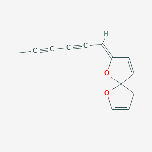 molecular formula C8H18O2S B230767 (2Z)-2-hexa-2,4-diynylidene-1,6-dioxaspiro[4.4]nona-3,7-diene CAS No. 17089-43-9