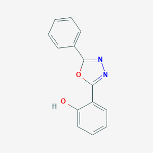 molecular formula C14H10N2O2 B230781 2-(5-Phenyl-1,3,4-oxadiazol-2-yl)phenol CAS No. 18233-24-4