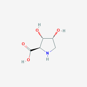 molecular formula C5H9NO4 B023079 (2R,3S,4R)-3,4-Dihydroxypyrrolidine-2-carboxylic acid CAS No. 105118-17-0
