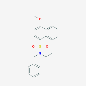 molecular formula C21H23NO3S B230808 N-benzyl-4-ethoxy-N-ethylnaphthalene-1-sulfonamide 