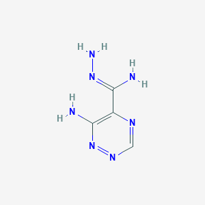 molecular formula C4H7N7 B230859 N',6-diamino-1,2,4-triazine-5-carboximidamide CAS No. 19359-63-8