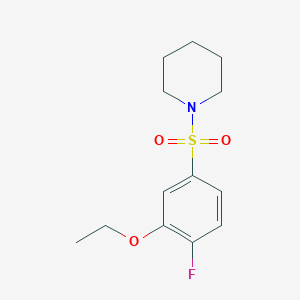 1-(3-Ethoxy-4-fluorobenzenesulfonyl)piperidine