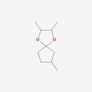 molecular formula C10H18O2 B023089 2,3,8-Trimethyl-1,4-dioxaspiro[4.4]nonane CAS No. 106034-27-9