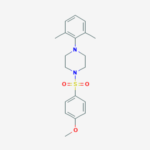 molecular formula C19H24N2O3S B230925 1-(2,6-Dimethylphenyl)-4-[(4-methoxyphenyl)sulfonyl]piperazine 