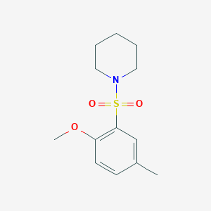 1-[(2-Methoxy-5-methylphenyl)sulfonyl]piperidine