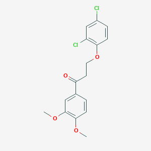 3-(2,4-Dichlorophenoxy)-1-(3,4-dimethoxyphenyl)-1-propanone