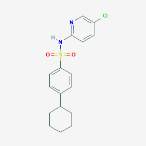 N-(5-chloro-2-pyridinyl)-4-cyclohexylbenzenesulfonamide