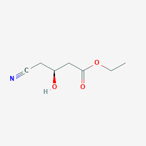 molecular formula C7H11NO3 B023105 Ethyl (S)-4-cyano-3-hydroxybutyrate CAS No. 312745-91-8