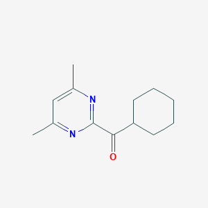 molecular formula C13H18N2O B231063 cyclohexyl(4,6-dimethyl-2-pyrimidinyl)methanone 